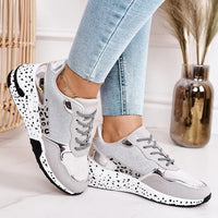 Mara - Bequeme Turnschuhe – Silber