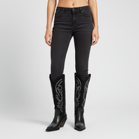Greta | Damen Klassiker Kniehohe Cowboystiefel – Schwarz