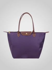Marley | Damen Elegante Studd-Verschluss Schultertasche – Lila