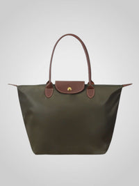 Marley | Damen Elegante Studd-Verschluss Schultertasche – Khaki