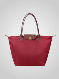Marley | Damen Elegante Studd-Verschluss Schultertasche – Rot
