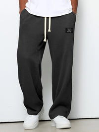Vekor - Weit geschnittene Hose mit Soft-Touch-Finish – Schwarz