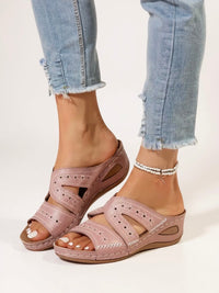 Eva | Konturiertes Fußbett Gepolstert Sandalen – Rosé