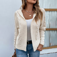 Emma Sommerweste | Lässige Damen Weste mit Kapuze für den Sommer – Beige