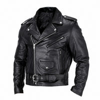 Henrik - Herren-Bikerjacke – Schwarz