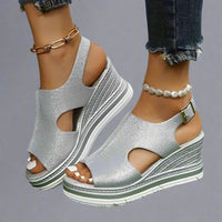 Luzie | Orthopädische Sandalen für entspanntes Gehen – Silber