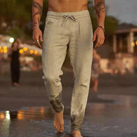 Dominik | Baumwoll-Strandhose – Khaki