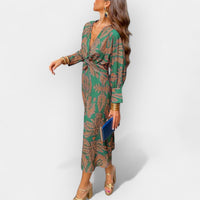 Nachhaltiges Elegantes Damen Kleid – Grün