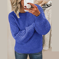 Emily™ - Pullover aus weichem Strick – Blau