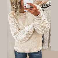 Emily™ - Pullover aus weichem Strick – Beige