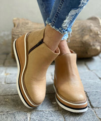 Jeanne | Orthopädische wasserdichte Stiefel – Beige