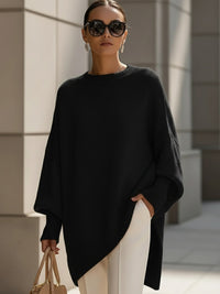 Jennifer | Eleganter Pullover – Schwarz