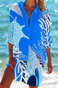Johanna | Leichte lässige Sommer Strandbluse – Farbe 1