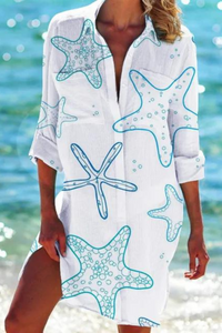 Johanna | Leichte lässige Sommer Strandbluse – Farbe 8