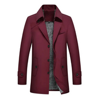 Herren Übergangsjacke - Leicht und Modern, Perfekt für Herbst und Frühling – Rot