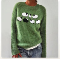 Pullover mit Waldmuster – Gemütlicher Stil mit dem Charme der Natur – Grün