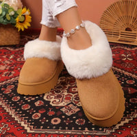 Dreisha | Wasserdichte Schneestiefel für Frauen mit dicker Sohle, rutschfest – Khaki