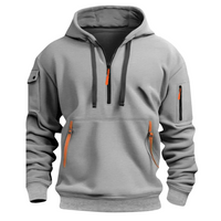 Kian | Modischer Kapuzenpullover – Hellgrau