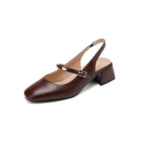 Jessika | Klassische Mary Jane Dirndl Schuhe – Braun