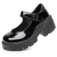 Nadine | Klassische Mary Jane Dirndl Schuhe – Schwarz