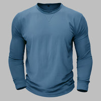 Kurzarm T-shirt für Herren – Klassisch für Business & Freizeit für Sommer – Jeansblau