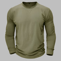Kurzarm T-shirt für Herren – Klassisch für Business & Freizeit für Sommer – Moosgrün