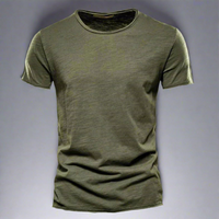 T-Shirt für Herren - Klassisches Anti-Schweiß Shirt für den Sommer – Oliv