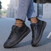 Komfortable Sneaker Damen – Atmungsaktiv, Elegant, Ideal Für Alltag, Slip-On Design, Optimale Fußunterstützung – London Schwarz