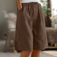 Kurze Hosen Damen | Bequeme Shorts für Damen im Lässigen Stil für Warme Tage – Braun