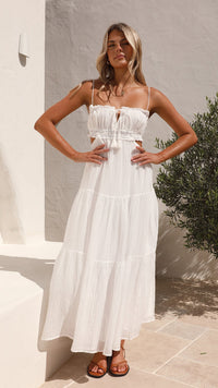 Johanna | Midi-Kleid – Weiß