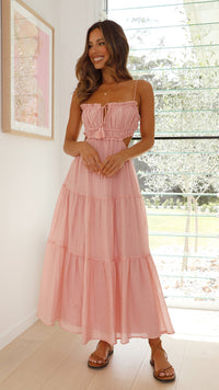 Johanna | Midi-Kleid – Rosa
