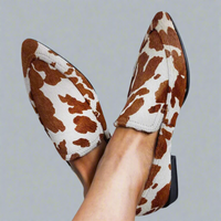Elfriede | Stilvolle Loafer mit niedrigem Absatz – Braun