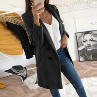 | trenchcoat - elegante doppeltödig Außenbekleidung – Schwarz