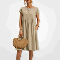 Mila | Ibiza Damen Kleid – Beige