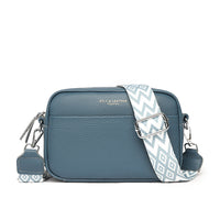 Bella | Damen-Lederschultertasche – Blau
