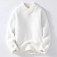 ELBA - WEICHER STRICKPULLOVER – Weiß