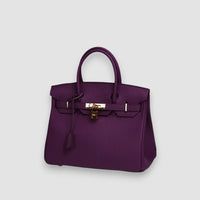Bergener | Luxus Lederhandtasche – Lila