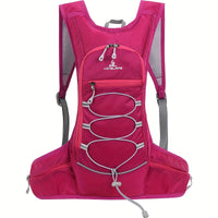 Leichter Sportrucksack – atmungsaktiv und wasserabweisend, ideal zum Joggen und Wandern – Rosa (mit 1 Liter Flüssigkeitsblase)