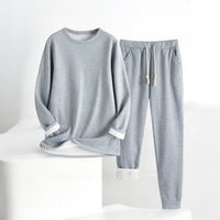 Lilly - Thermofleece-Set – Hellgrau
