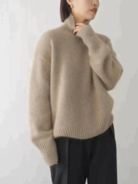 Kohira | Eleganter Rollkragenpullover – Braun