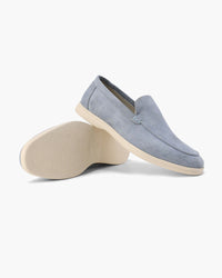 Salvatore | Wildleder-Loafer – Nebelblau