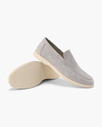 Salvatore | Wildleder-Loafer – Hellgrau