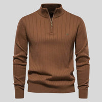 Max | Stilvoller Herrenpullover aus hochwertigem Strick – Braun
