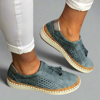 Xaveria | Atmungsaktive und Rutschfeste Orthopädische Schuhe – Blau