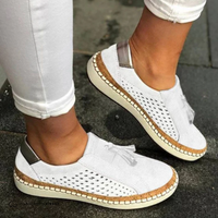 Slip-On Halbschuhe - Ortho Sneaker mit Sommer-Fußbett für den Sommer – Weiß