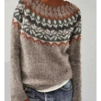 Damen Warmer Pullover für den Winter | Bequem und Kuschelig – Braun