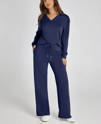 Madeleine | Elegante Zweiteilige Set – Marine