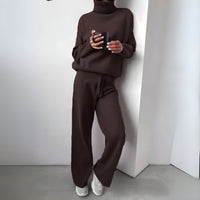 Yasmín - Kuscheliges Zweiteiliges Set – Braun