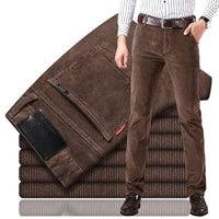 Damian - Winter elegante Hose – Braun