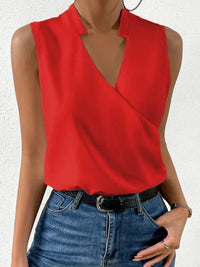 Melanie | Lebendige leichte Sommer Freizeitbluse – Rot